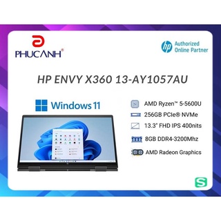 [ELHP10 giảm 10% cho đơn từ 15TR tối đa 2TR5] Laptop HPEnvy x360-ay1057AU 601Q9PA (Ryzen 5-5600U/ 8Gb/ 256G SSD/ 13.3FHD