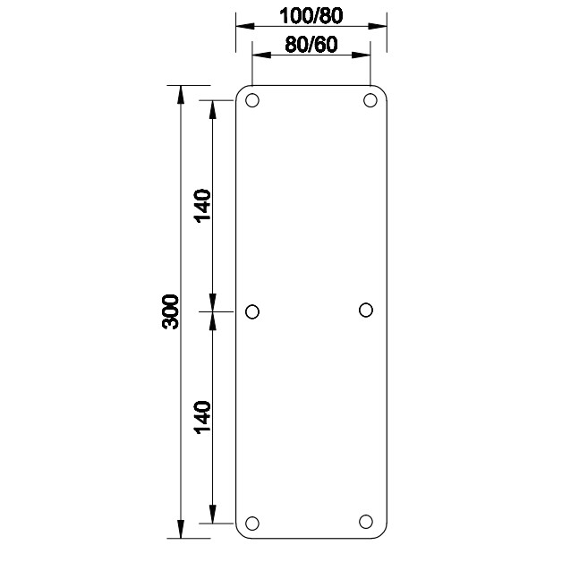 Bảng đẩy Push chính hãng Imundex chất liệu inox 304