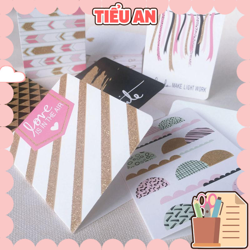 Combo Thiệp chủ đề tình yêu (7x10.5cm/kèm phong thư ngoài)