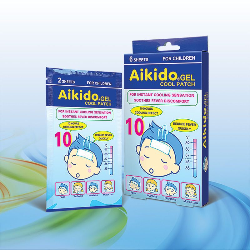 Miếng dán hạ sốt Aikido Gel Cool Patch (Gói 2 miếng)