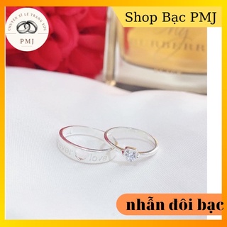 Nhẫn đôi bạc đẹp ,nhẫn cặp bạc đẹp
