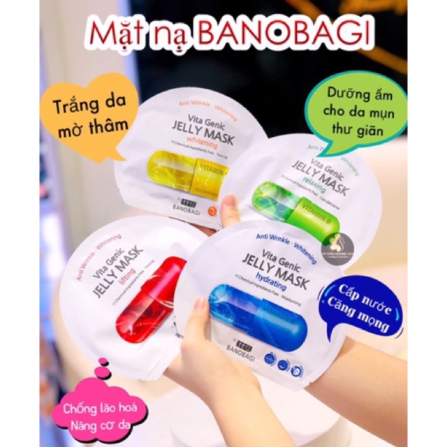 (HÀNG AUTH) Mặt nạ Gel Vitamin Victa Genic BanoBagi ( 1 miếng ) | Thế Giới Skin Care