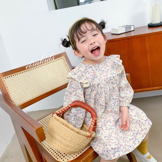 Áo đầm hoa dài tay cho bé
