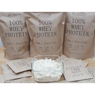 100% Whey Protein 500g (nguyên chất, không đường / unflavored, unsweetened)