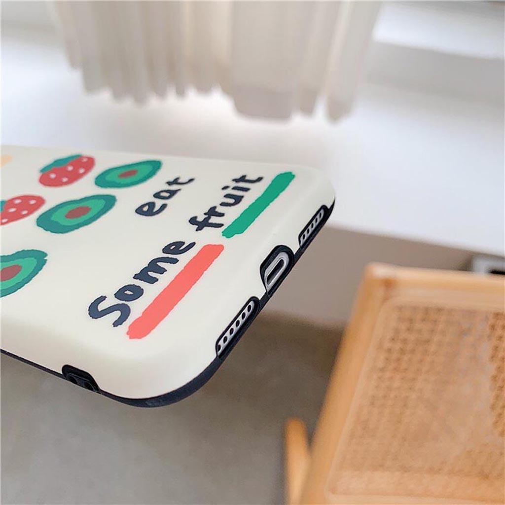 Ốp Lưng Iphone Cao Cấp Full Viền Eat Some Fruit Dành Cho Tất Cả Dòng Iphone từ 6 đến 11promax | BigBuy360 - bigbuy360.vn
