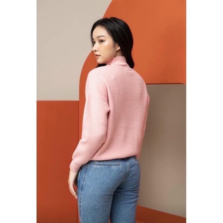 Áo len nữ hàn quốc cổ lọ form rộng dài tay dày đẹp Moonki AL01 | BigBuy360 - bigbuy360.vn