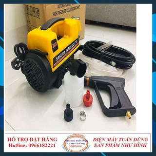 Máy rửa xe mini - sakura 2500w - tặng bình bọt
