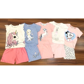 Bộ cộc cotton bé gái HM Elsa, Pony