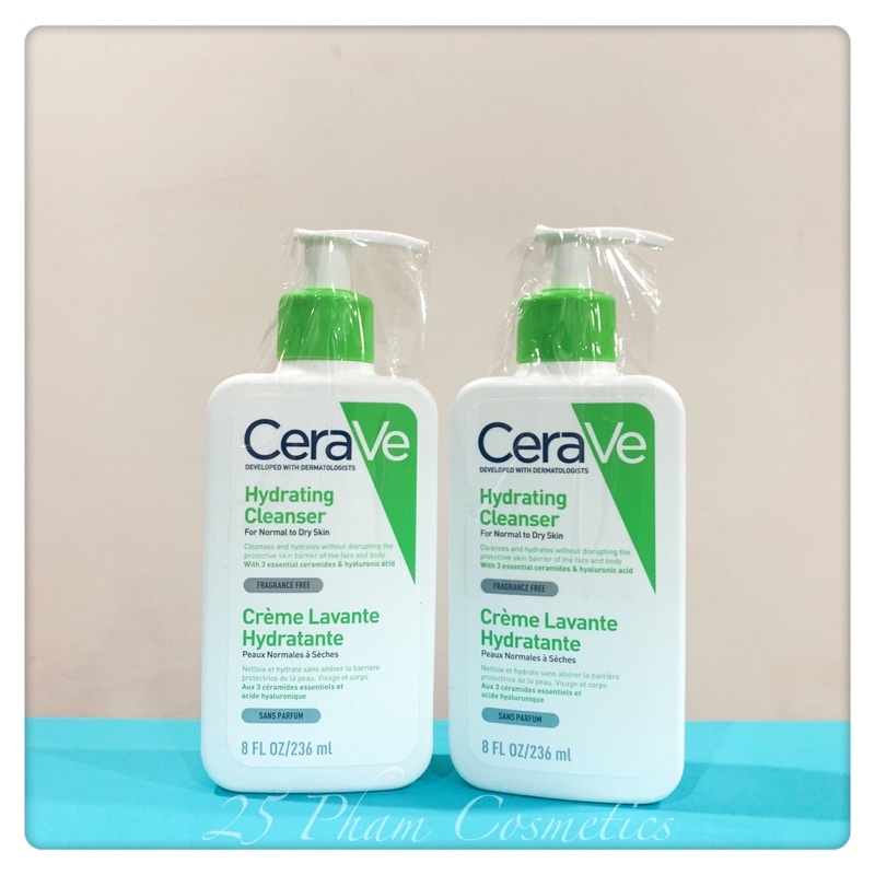Sữa rửa mặt làm sạch sâu CeraVe lành tính, dịu nhẹ cho mọi loại da Nội Địa Pháp
