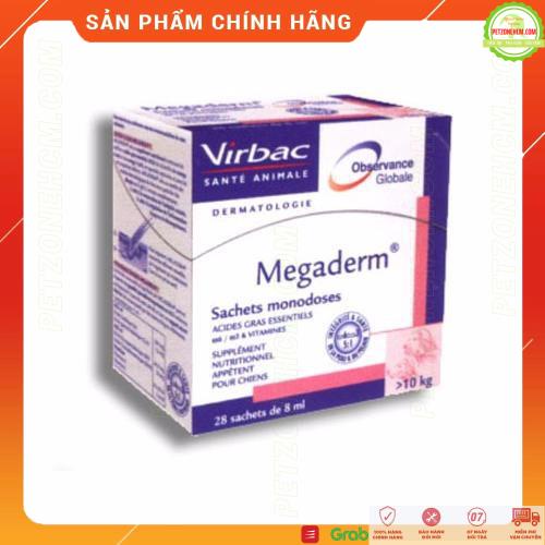 Gel dinh dưỡng Virbac Megaderm chó mèo ️ FREESHIP ️ gói 4ml bổ sung vitamin,dinh dưỡng omega,đẹp da,giảm sưng đỏ ngứa
