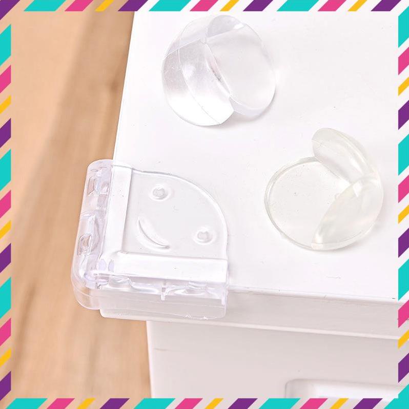 Bịt Góc Bàn, Bọc Cạnh Bàn Kính, Cạnh Tủ Vuông Bằng Silicon An Toàn Cho Bé [Hàng Loại 1]