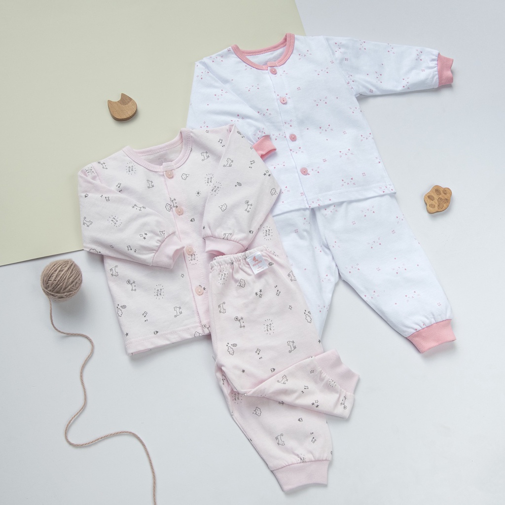 Combo 2 Bộ Quần Áo Dài Sơ Sinh MIOMIO Cho Bé Trai, Bé Gái (Từ 0 - 24 Tháng), Vải Cotton