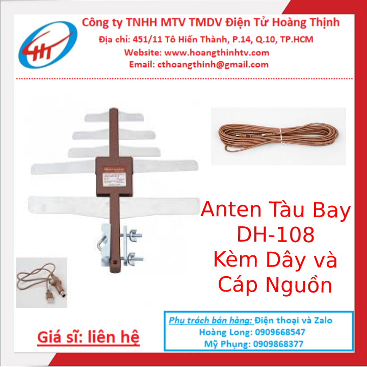Anten Tàu Bay | anten HDK T2 108- HÀNG CHÍNH HÃNG