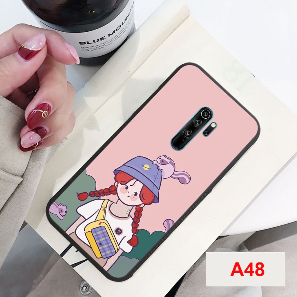 ỐP LƯNG XIAOMI REDMI NOTE 8 PRO -XIAOMI REDMI 9 IN HÌNH ĐÔI CÔ GÁI TÓC DÀI SIÊU ĐÁNG YÊU