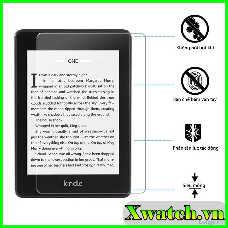 Kính Cường Lực Bảo Vệ Màn Hình Cho Amazon Kindle Paperwhite 1 / 2 / 3