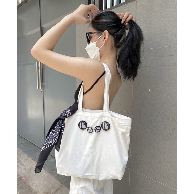 [ Túi TOTE trắng _ TOTEBAG _ PssP.studio ]