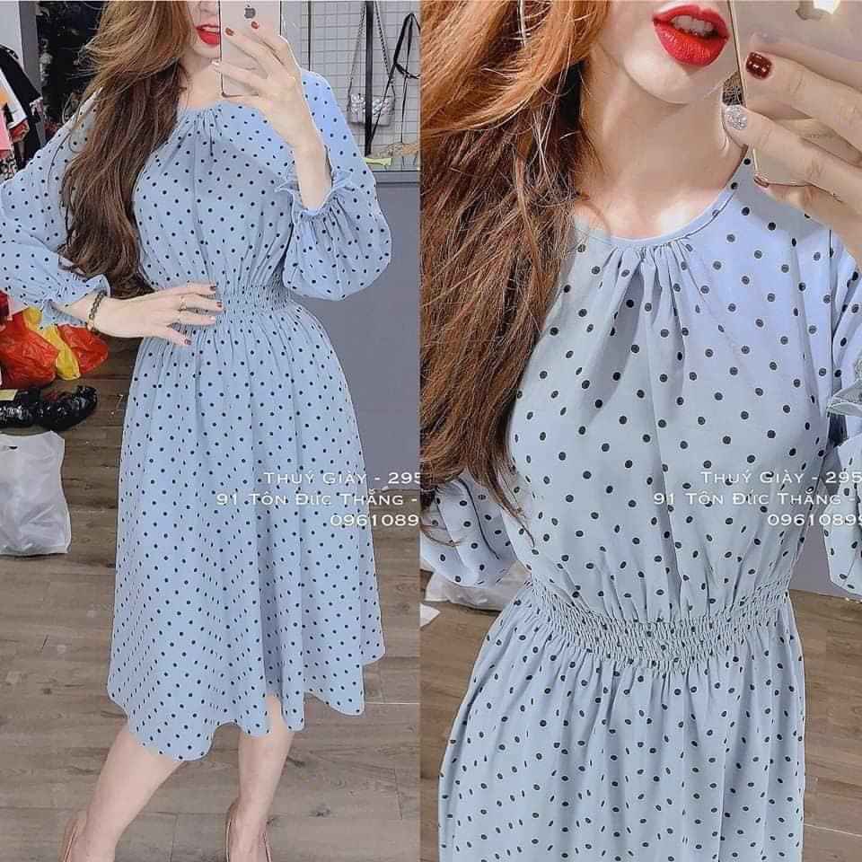 váy xoè chấm bi đẹp mê