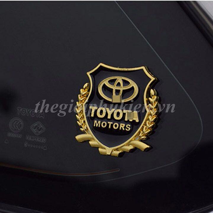 Bộ 2 Logo dạng Bông lúa theo xe -Toyota( hàng chất )