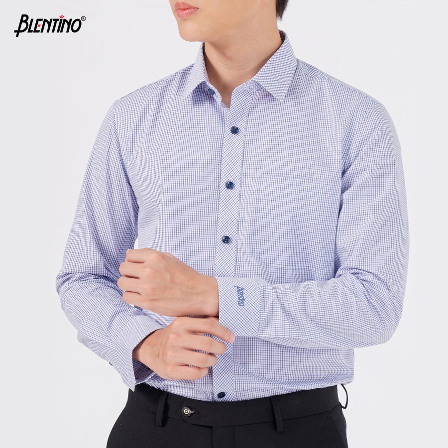 Áo Sơ Mi Nam Dài Tay Công Sở BLENTINO BCV02 Free Size 50k-80kg