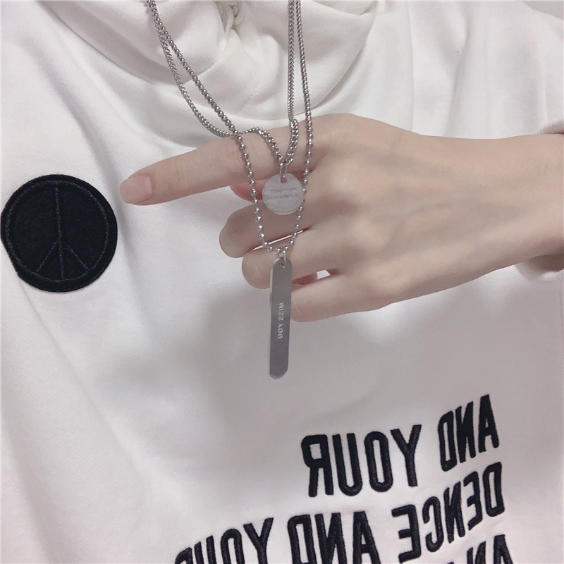 Dây Chuyền Mặt Chữ 23313 Phong Cách Hip Hop Thời Trang Cho Nam Và Nữ