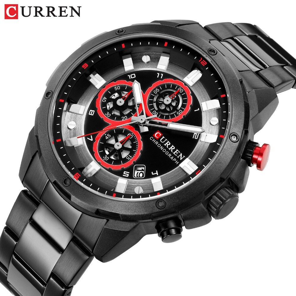 Đồng Hồ Quartz Curren 8323 Chrono Active Chất Liệu Thép Không Gỉ