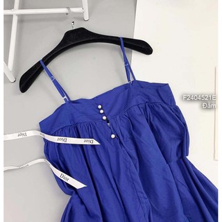 Đầm maxi dáng suông phối nút lưng 2 dây!