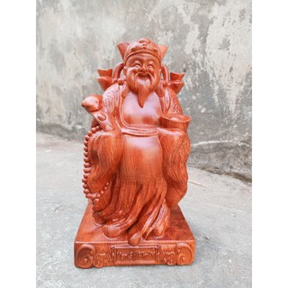 Tượng gỗ điêu khắc thần tài hoan hỷ