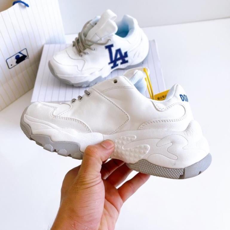 Giày MLB LA đế xám Hàn Quốc cao cấp - Cao 5cm Tôn Dáng