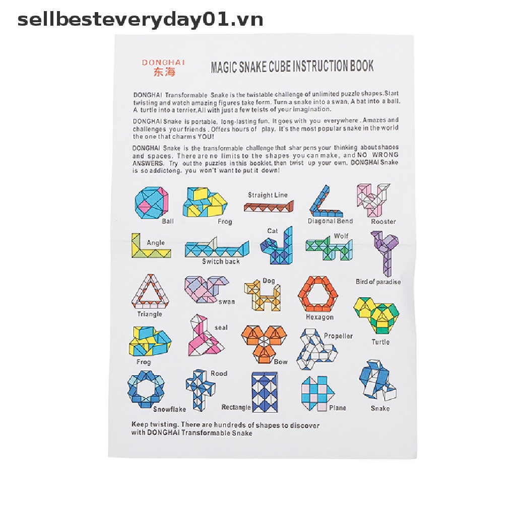 Đồ Chơi Xếp Hình Con Rắn 3d Độc Đáo Cho Trẻ Em