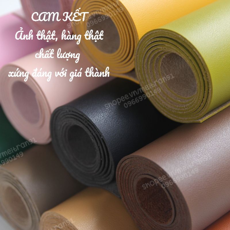Vải da pu da lộn cao cấp làm túi ví handmade giá rẻ