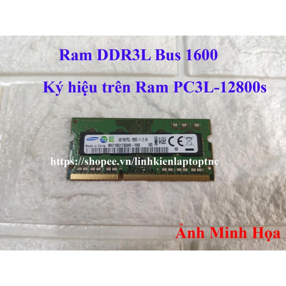 RAM Laptop 4Gb DDR3 cũ tháo máy BUS 1333 1600 (Ram Laptop PC3-4G cũ)