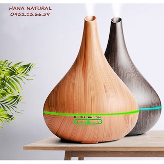 Combo Máy Khuếch Tán Tinh Dầu Hình Bình Rượu Lớn + 1 Chai Tinh Dầu 10ML Nguyên Chất - Kèm điều khiển