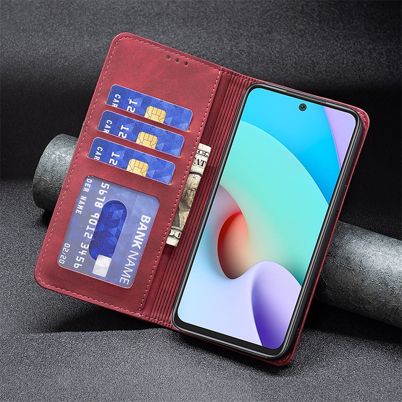 Bao Da Điện Thoại Dạng Ví Sang Trọng Cho Xiaomi Mi 11 Lite Poco X3 Pro Poco M4 Pro 5G Poco X3 Nf Mi 11T Pro Redmi 9A 9C 10A 10C Ốp