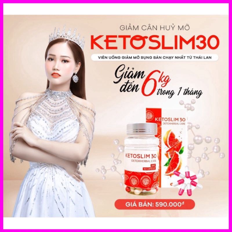 30 viên uống giảm cân Keto Bưởi 30