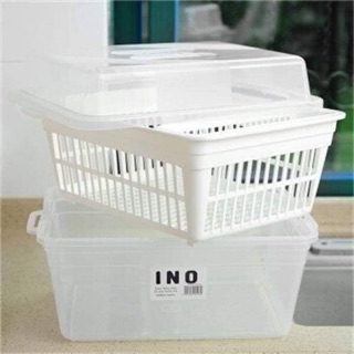 Giá úp bát có nắp Inomata Nhật