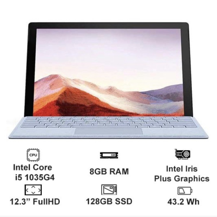 Máy tính Surface pro 7 chính hãng Microsoft core i5/8gb/128gb nguyên seal mới 100% | BigBuy360 - bigbuy360.vn