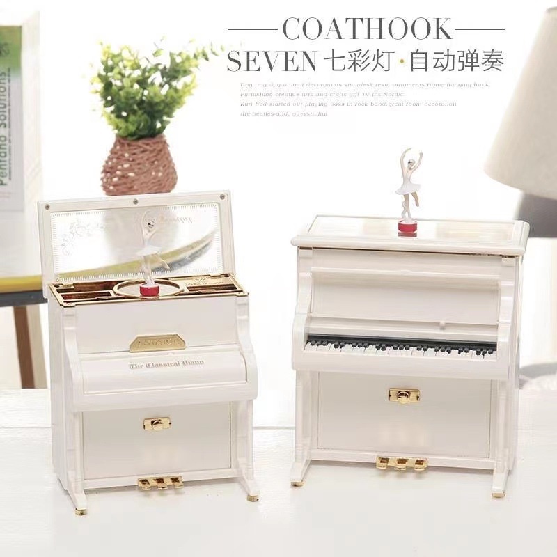 Hộp âm nhạc Piano cổ điển, Music box, Hộp nhạc cổ điển, Mô hình piano, Quà tặng, Quà lưu niệm, Trang trí văn phòng