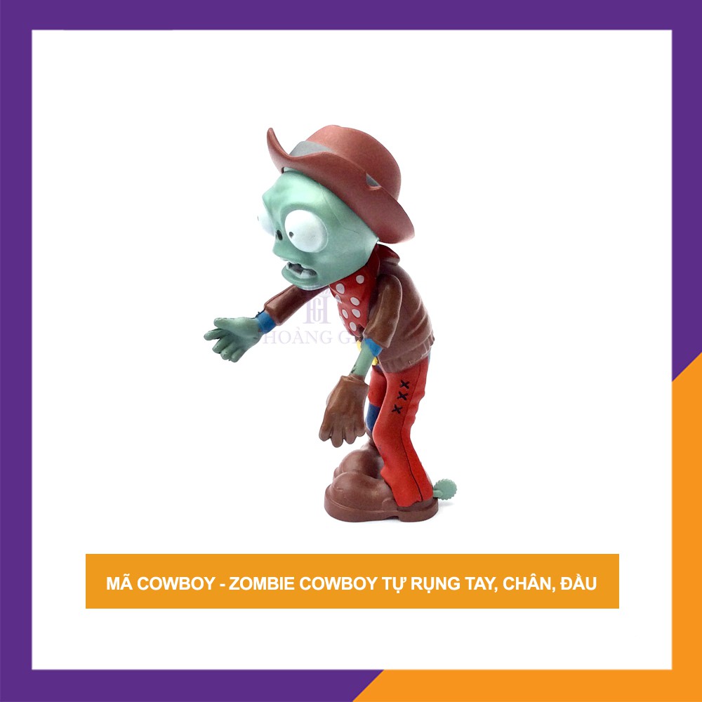 Đồ chơi Zombie Cowboy tự rụng tay, chân, đầu - HGshop COWBOY - Hàng Cao Cấp