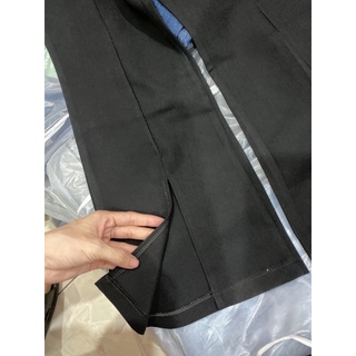 quần tây đen ống loe xẻ tà (hàng sẵn )
