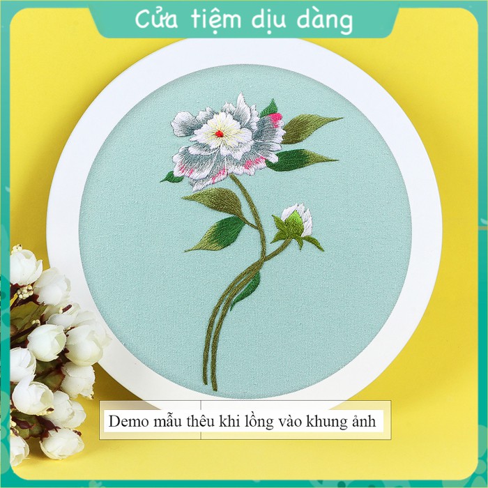 Set thêu embroidery  - cành hoa 1
