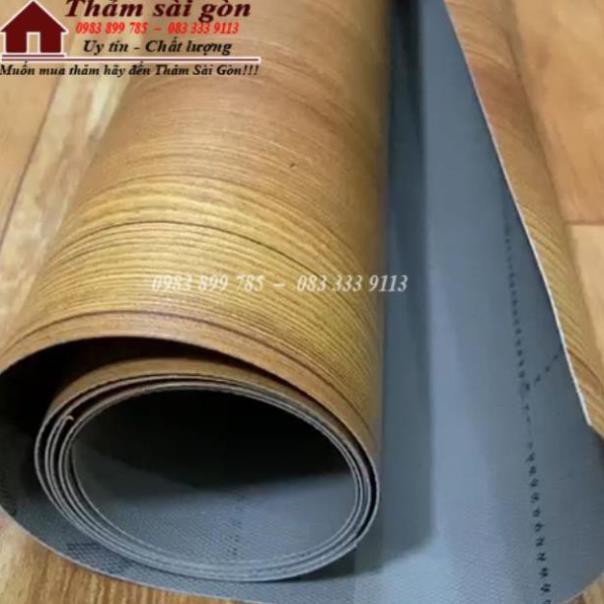 [RẺ VÔ ĐỊCH] [2mx0.5m] THẢM NHỰA SIMILI TRẢI SÀN VÂN GỖ, TRANG TRÍ DÀY 0.5MM