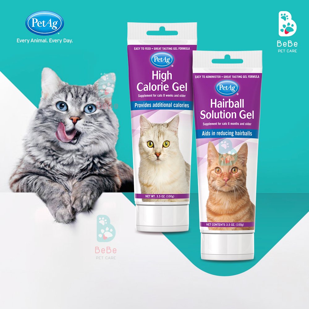 Gel Cung Cấp Dinh Dưỡng &amp; Hỗ Trợ Tiêu Búi Lông Cho Mèo PET AG 100gr - Nhập khẩu Mỹ