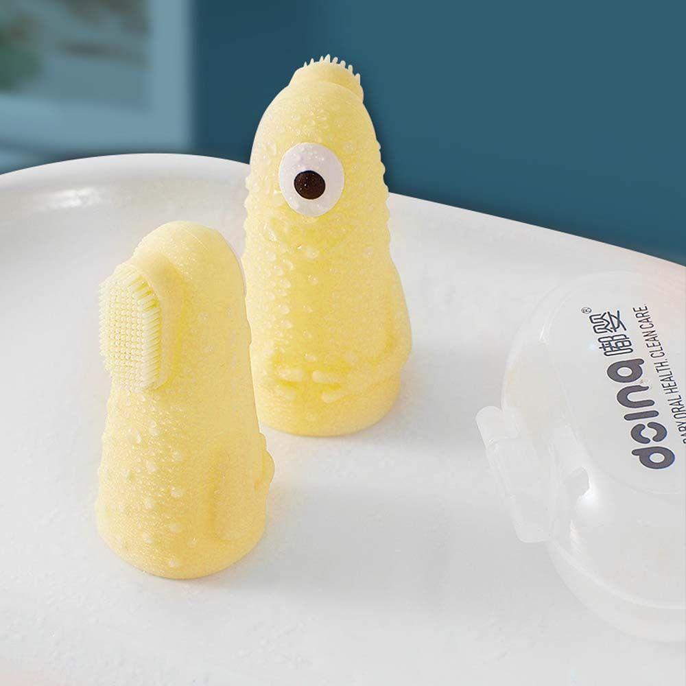 Bàn Chải Silicone Đeo Ngón Tay Chăm Sóc Răng Miệng Cho Bé Sơ Sinh
