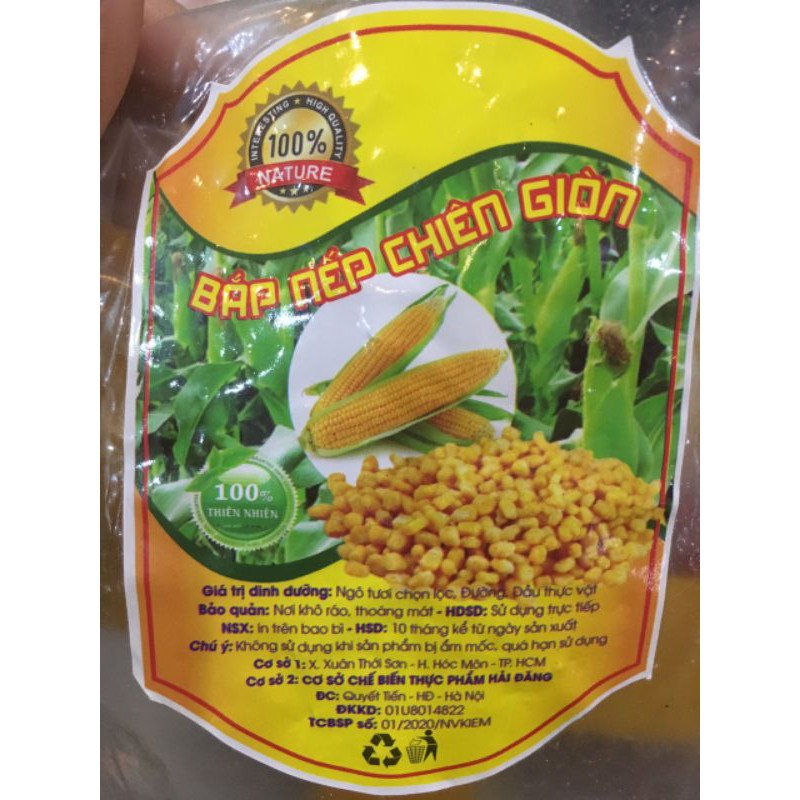 ngô chiên giòn xóc mắm cay