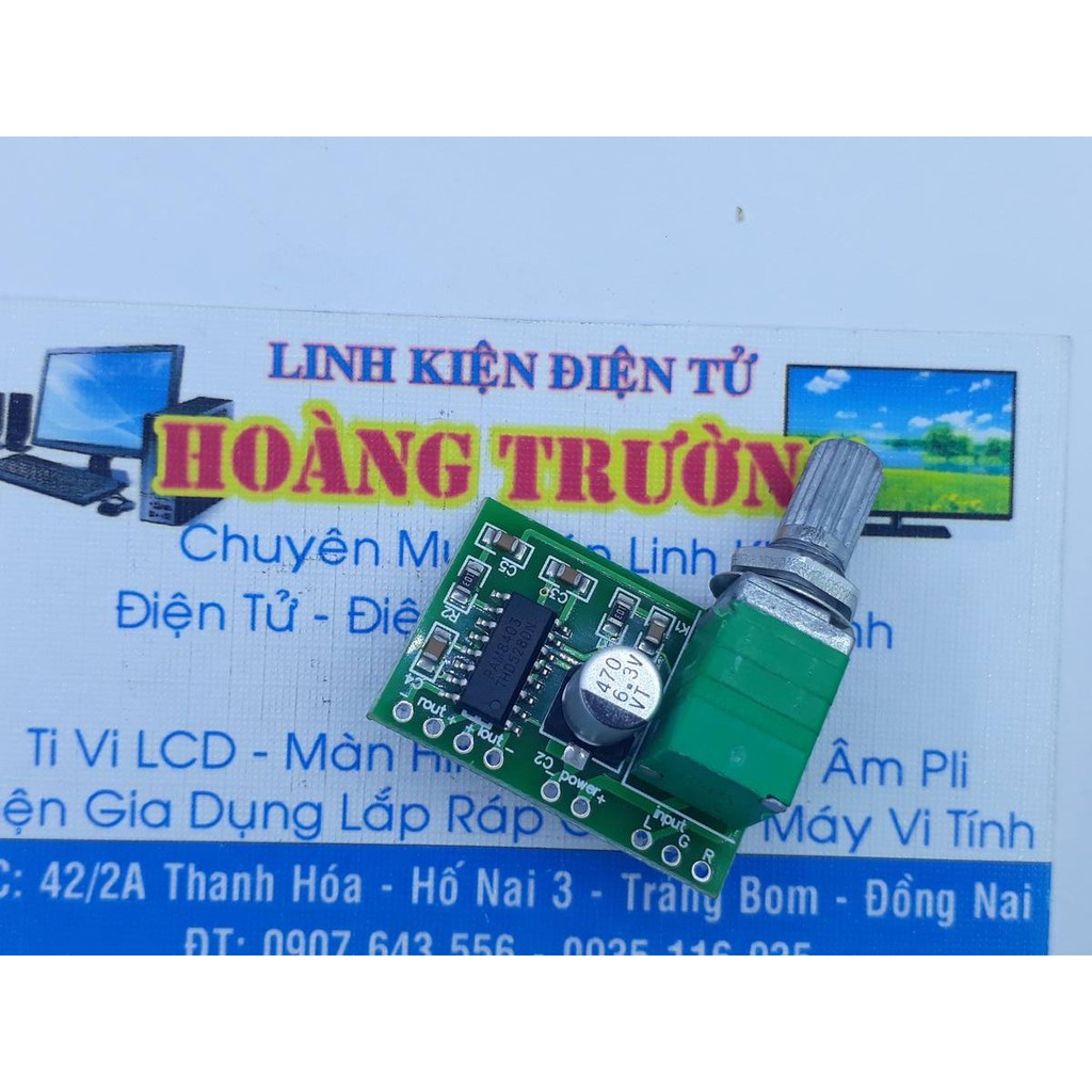 MODULE ÂM THANH PAM 8403 (2X3W - 5VDC)