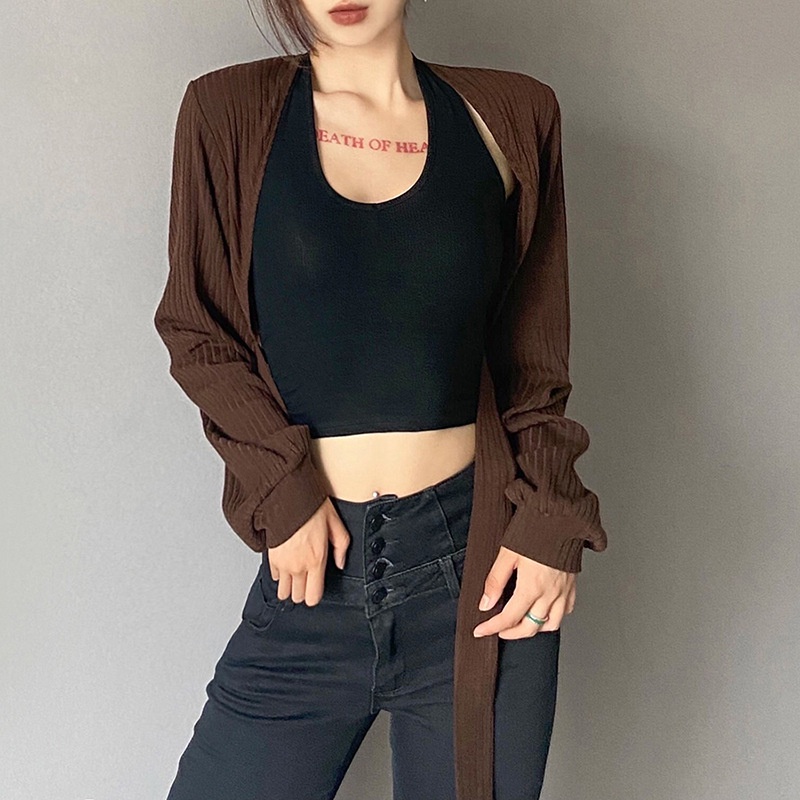 Áo khoác cardigan DUNEA tay dài thiết kế trẻ trung thời trang dành cho nữ