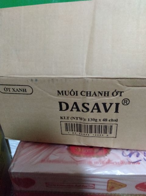 Muối chanh ớt xanh DASAVI chai nhỏ [ 130g]