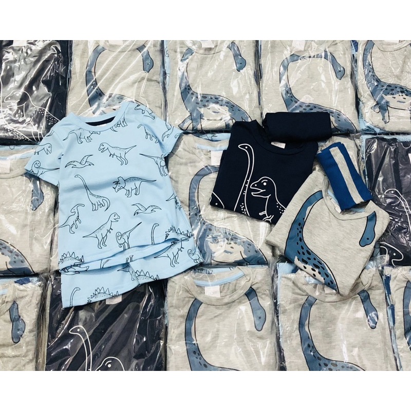 Set 3 bộ short khủng long bé trai-MS180