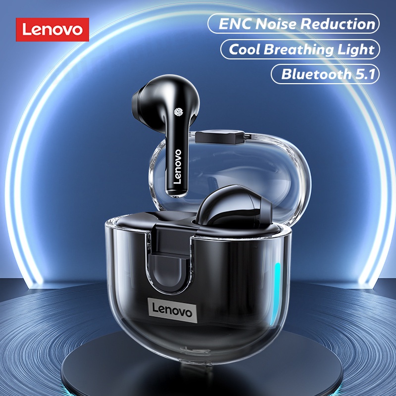 Lenovo LP12 Pro Tai nghe không dây Bluetooth 5.1 TWS có mic Loa siêu trầm chính hãng Độ trễ thấp với âm thanh nổi HD có