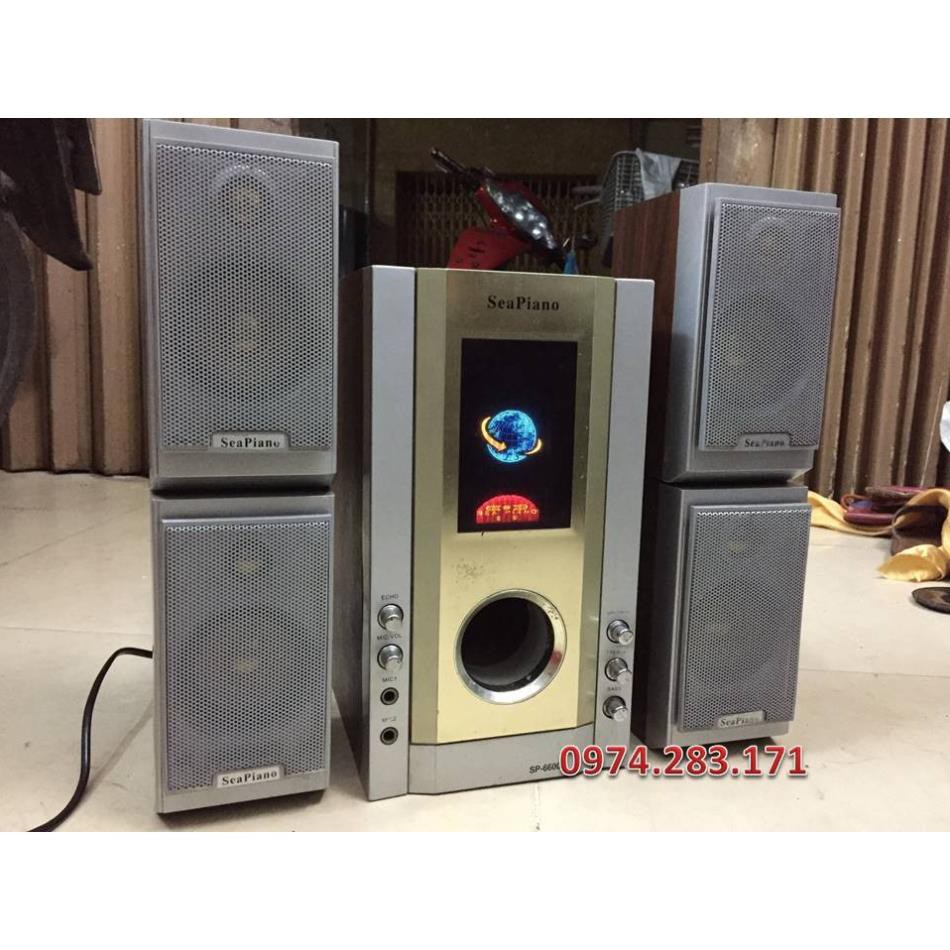 + ( GIÁ TỐT NHẤT ) Loa gỗ Seapiano 4.1 có màn hình - 